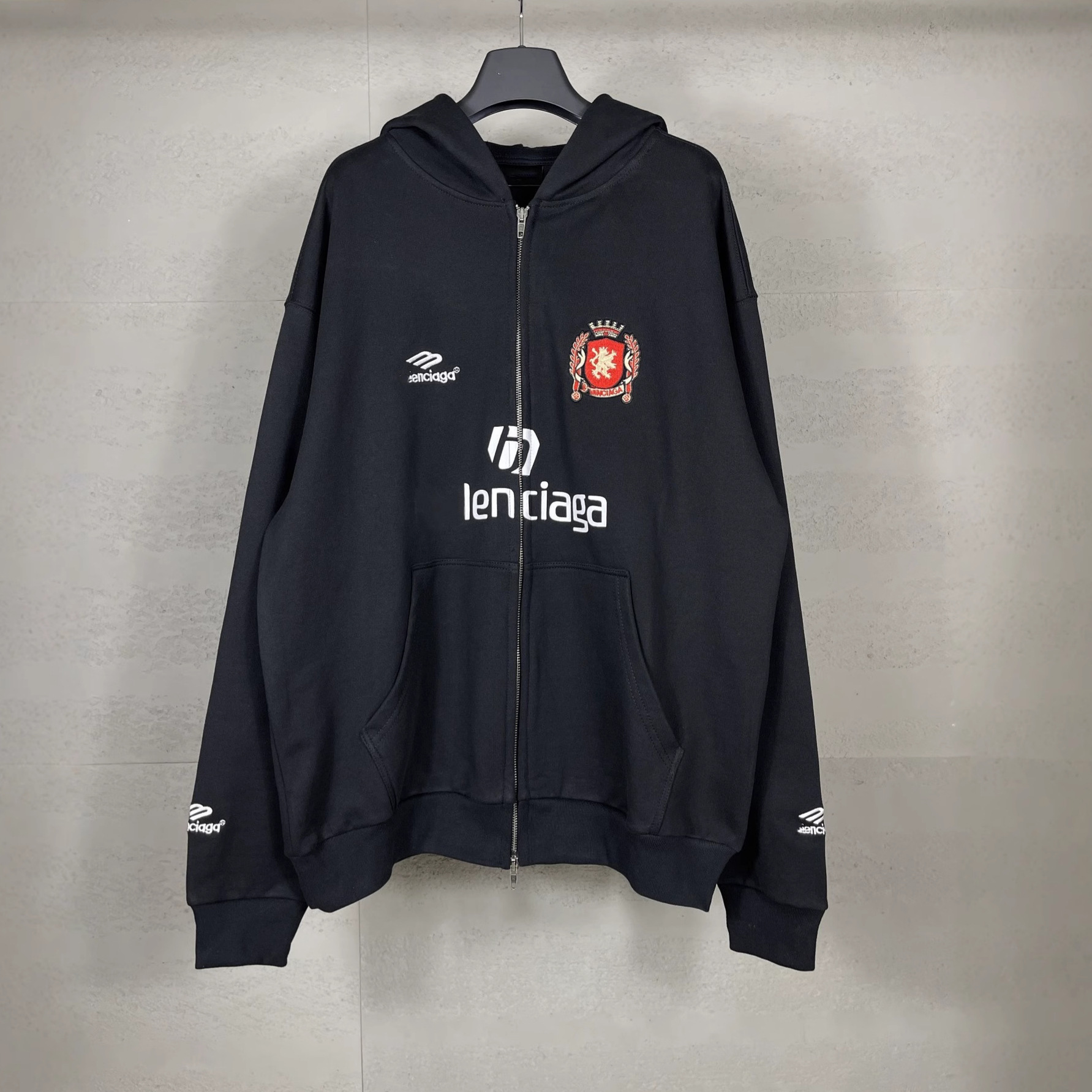 가을 겨울 신상 유니폼 로고 자수 프린팅 집업 카디건 점퍼