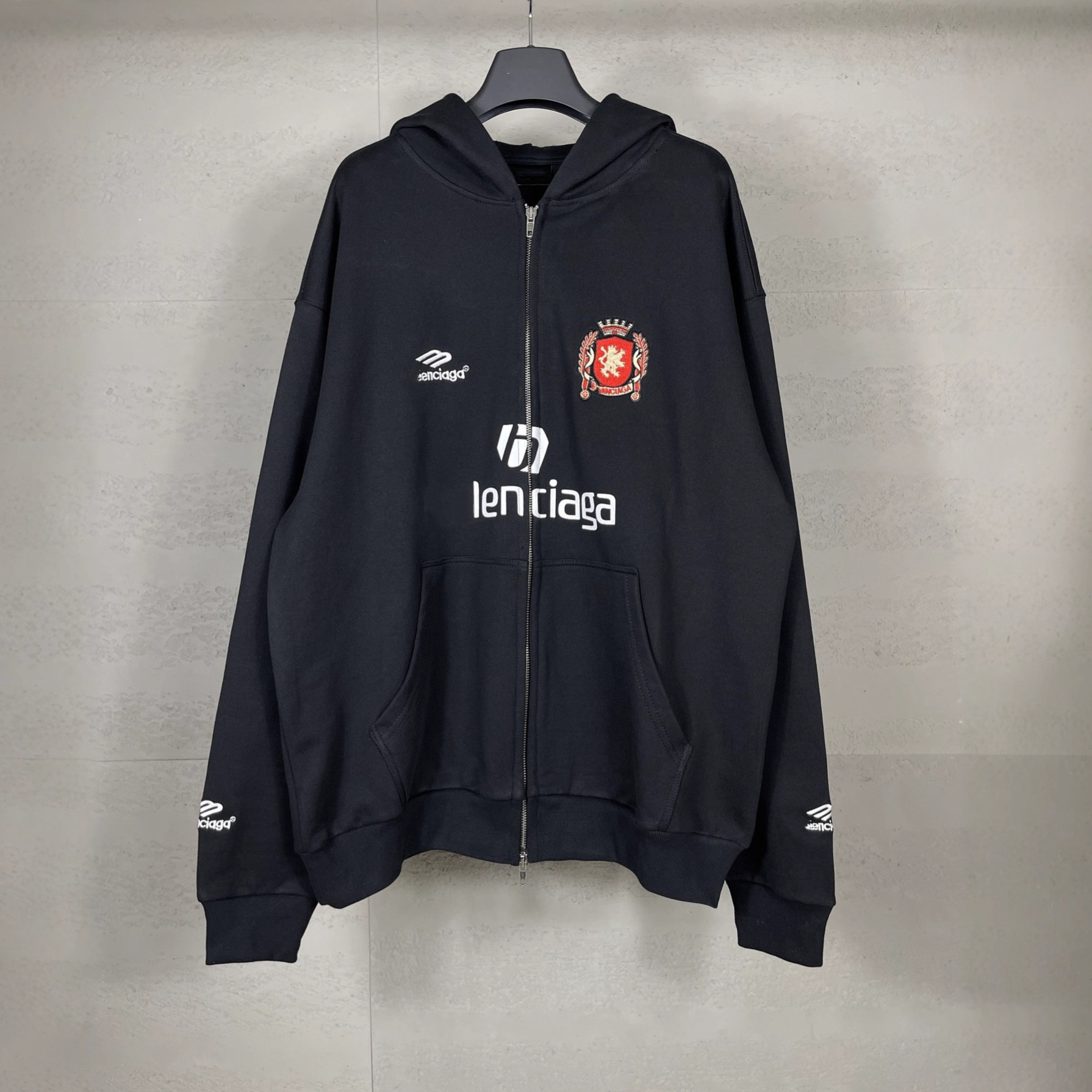 가을 겨울 신상 유니폼 로고 자수 프린팅 집업 카디건 점퍼