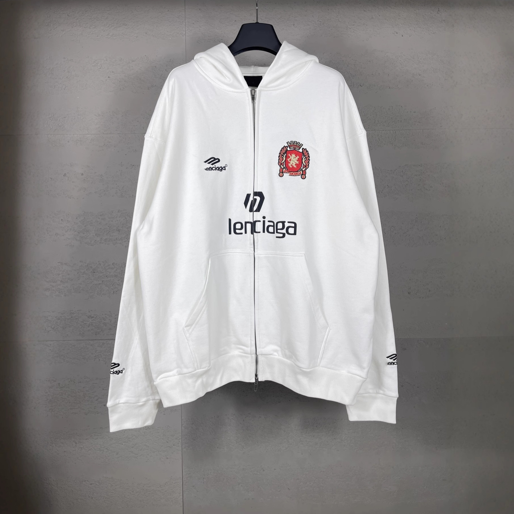 가을 겨울 신상 유니폼 로고 자수 프린팅 집업 카디건 점퍼