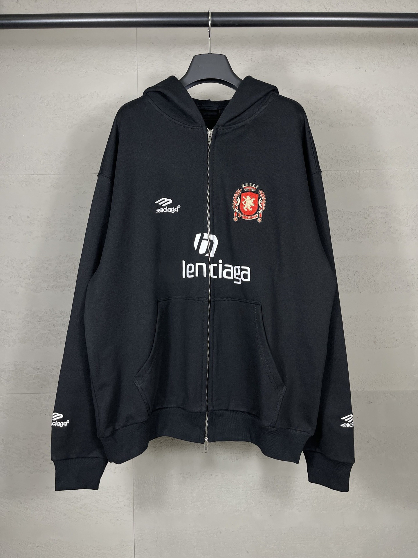 가을 겨울 신상 유니폼 로고 자수 프린팅 집업 카디건 점퍼