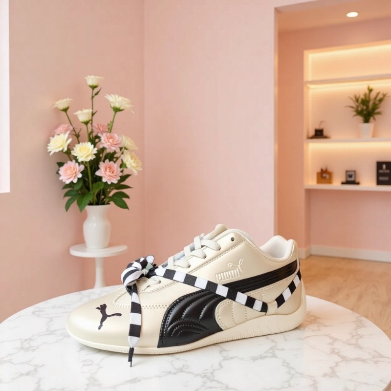 남자, 여자의 복고 캐주얼한 ootd 스니커즈를 신어, 로즈 박채영