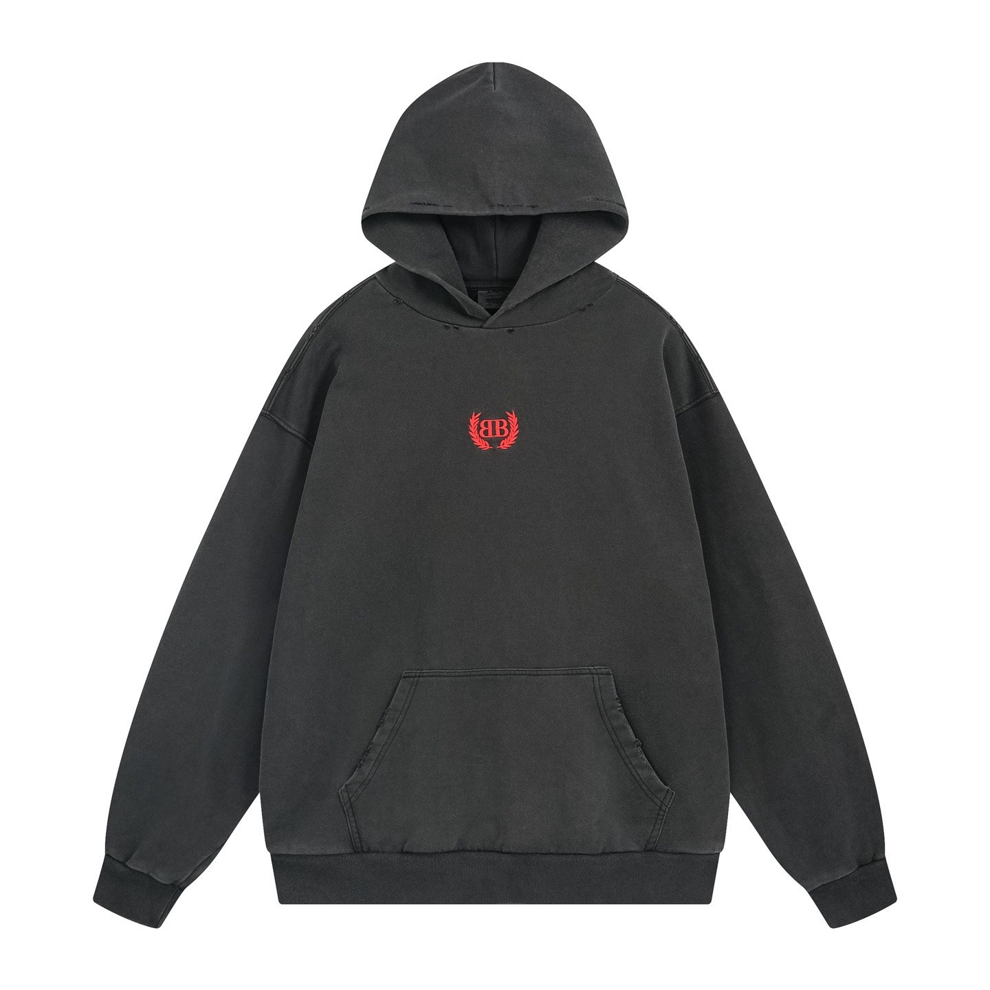 신상 보리 이삭 로고 가슴 자수 워싱 os 박스 커플 후드 남녀