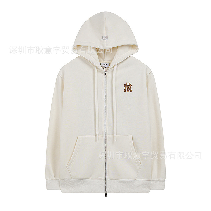 mlb 기모 맨투맨 빈티지 레트로 ny 빅 프린트 카디건 집업 남녀 후드티입니다