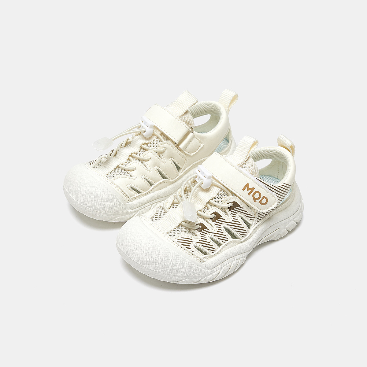 mqd 아쿠아틱 아동용 샌들 여름에 남녀 모두 착용하기 편하고 가볍고 간편한 벨크로 아동화