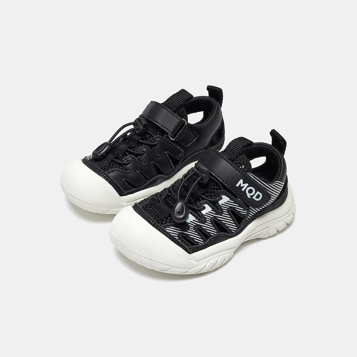 mqd 아쿠아틱 아동용 샌들 여름에 남녀 모두 착용하기 편하고 가볍고 간편한 벨크로 아동화