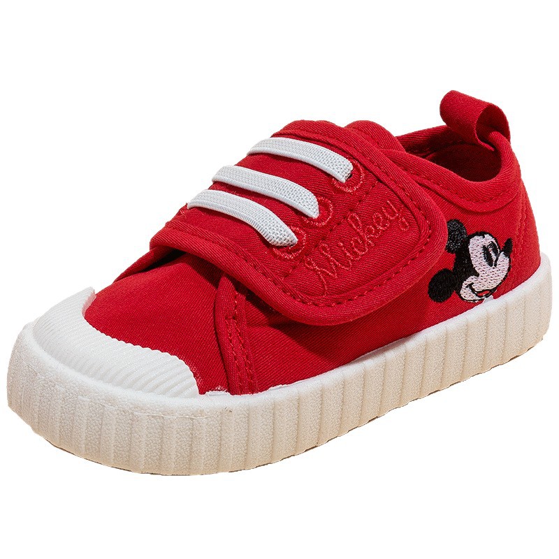 디즈니 디즈니 클래식한 캔버스 키즈 슈즈 부드럽고 캐주얼한 미디움 키즈 슈즈