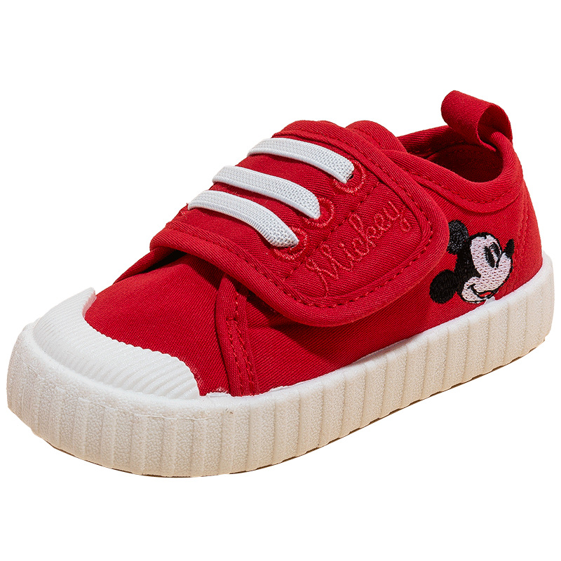 디즈니 디즈니 클래식한 캔버스 키즈 슈즈 부드럽고 캐주얼한 미디움 키즈 슈즈