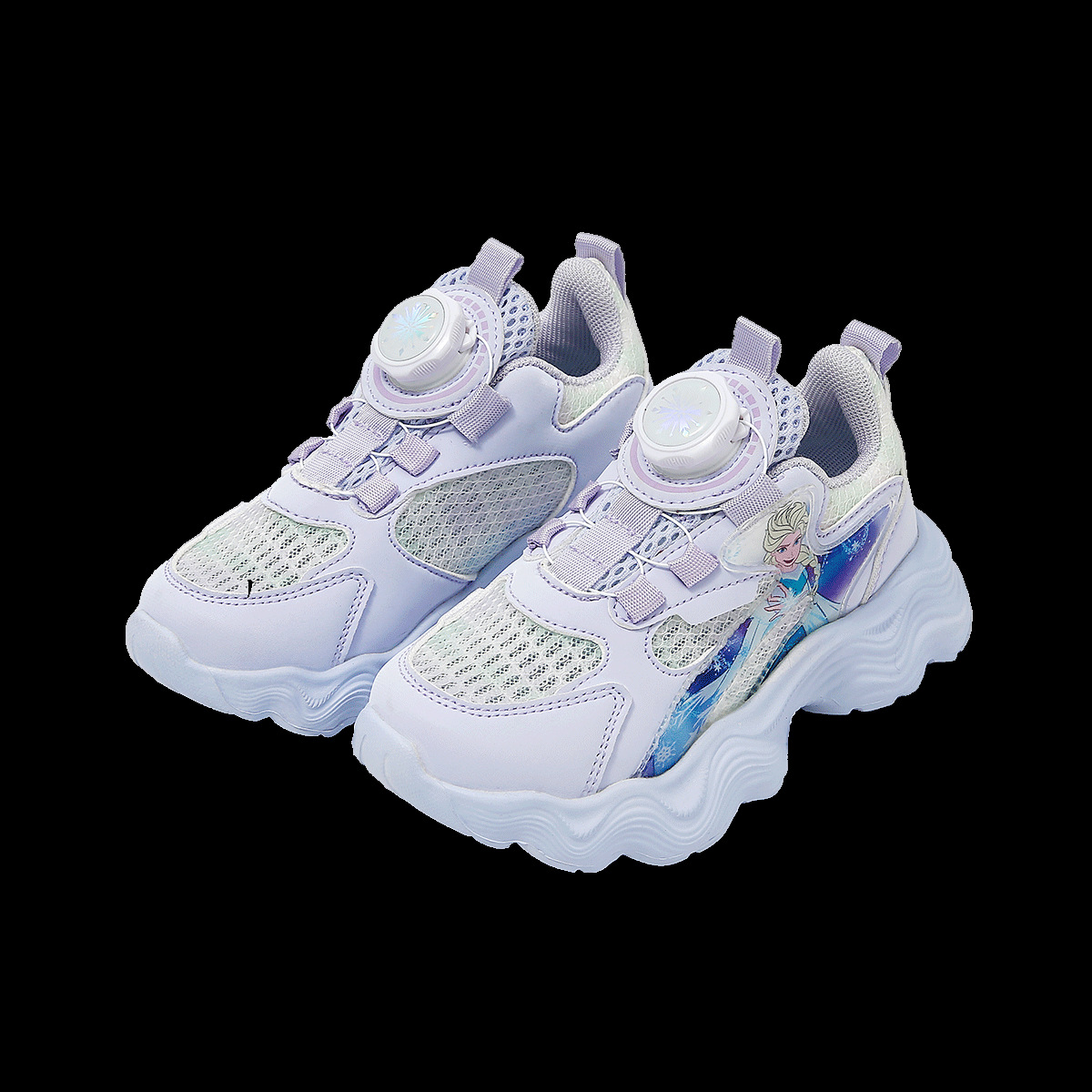 운동화에 대한 디즈니'회전 단추 밀착 발 볼 견 딜 미끄럼 방지 아동 운동화