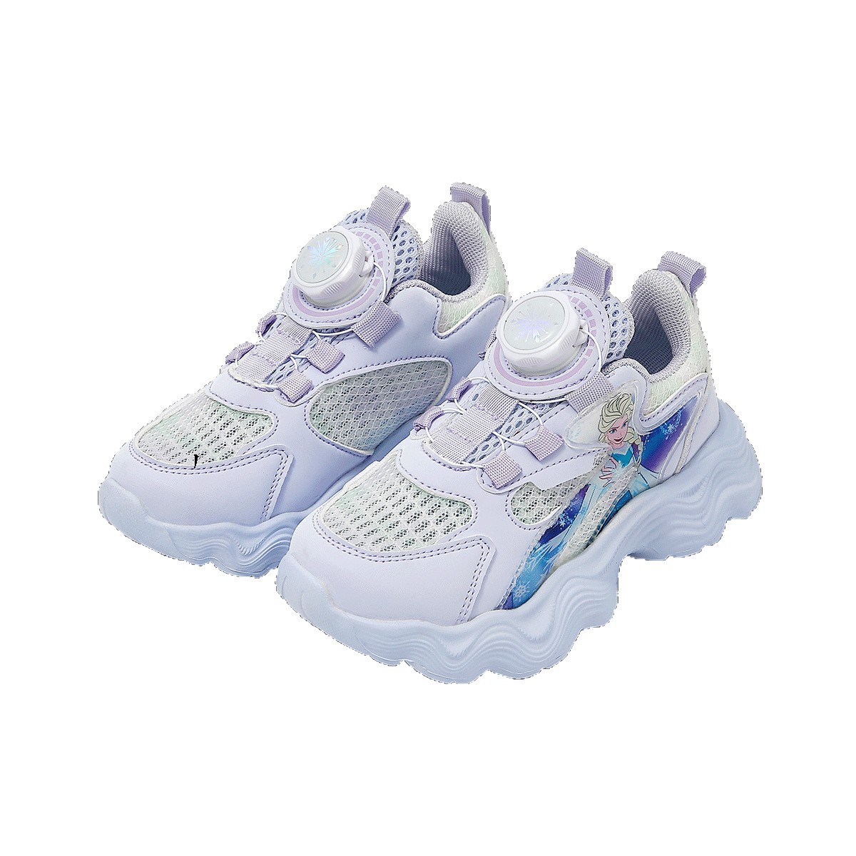 운동화에 대한 디즈니'회전 단추 밀착 발 볼 견 딜 미끄럼 방지 아동 운동화