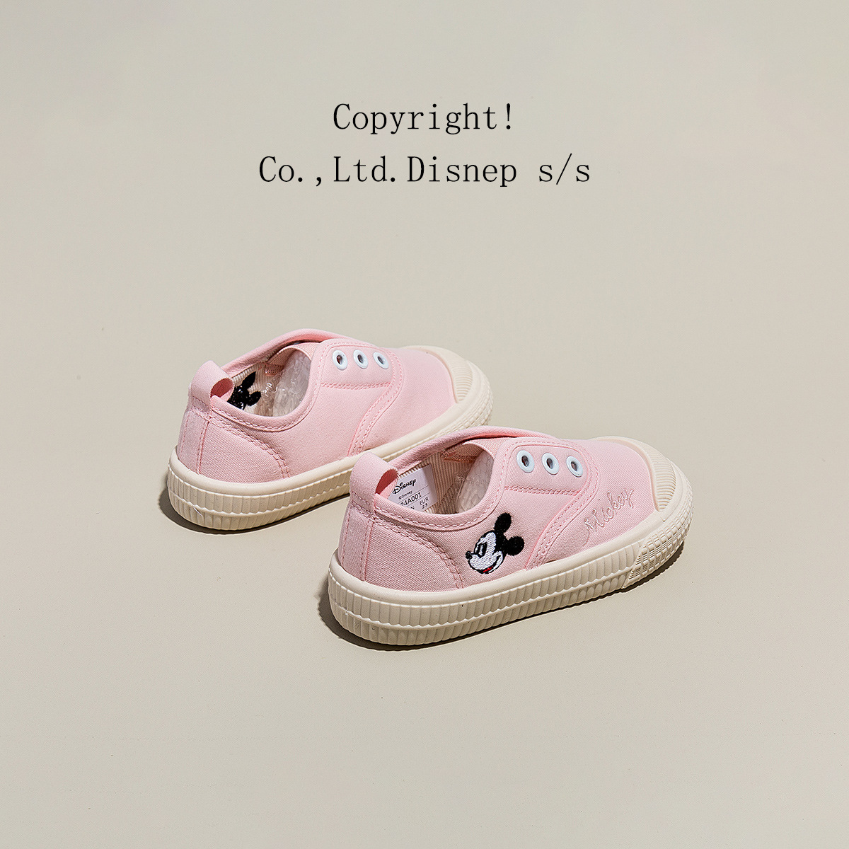 디즈니 미키 시리즈 아동화 여자 아동화 캐주얼 브랜드 아동화 캔버스 신발