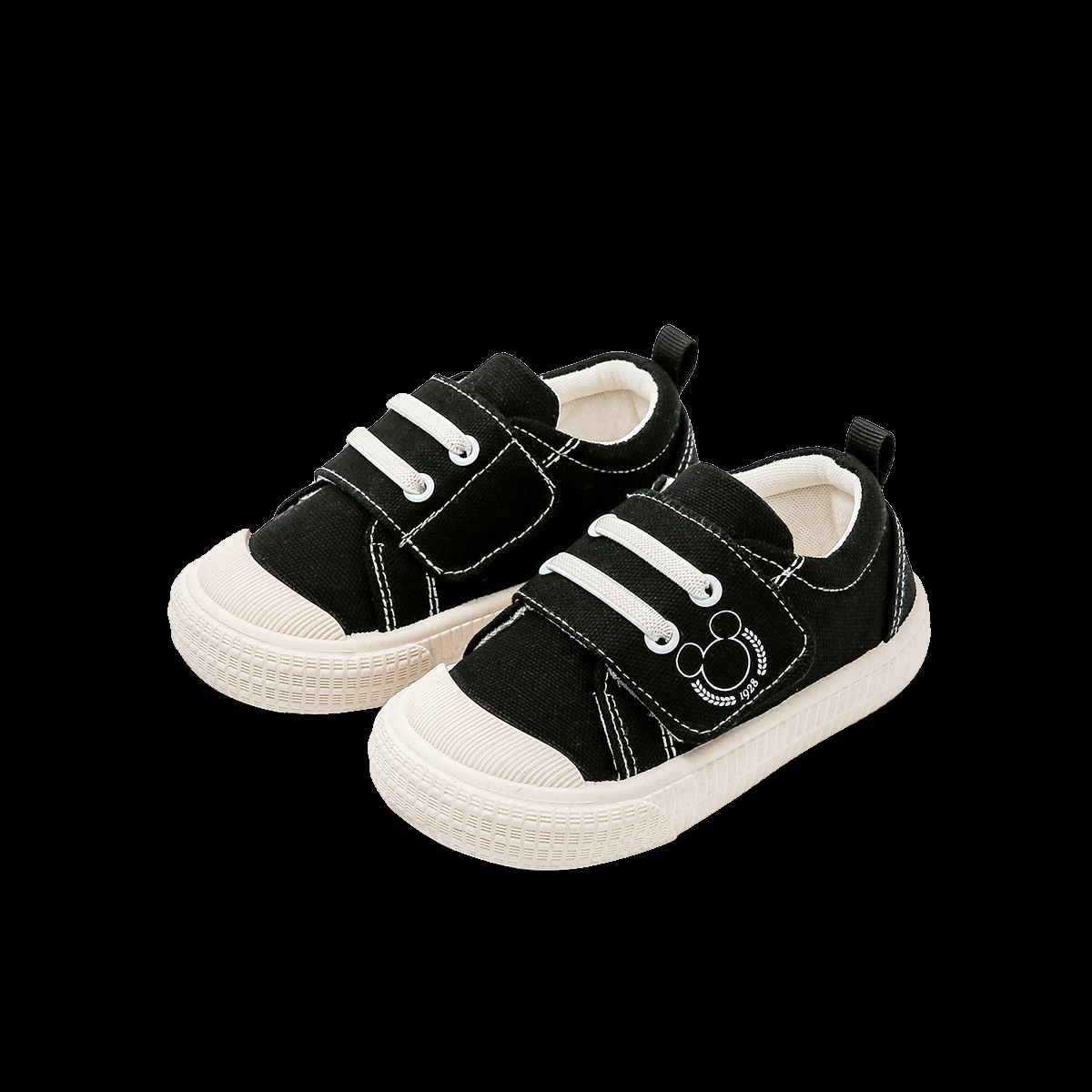 디즈니 베이비 캔버스 신발 유치원 실내화 편안한 조화에 미끄럼 방지, 통기성 아동화