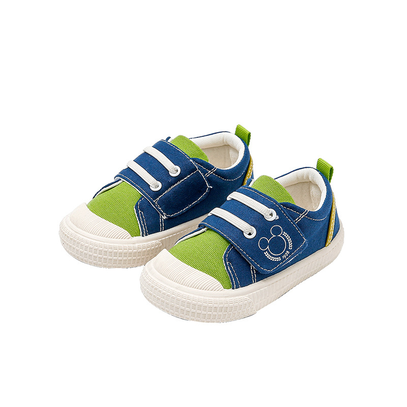 디즈니 베이비 캔버스 신발 유치원 실내화 편안한 조화에 미끄럼 방지, 통기성 아동화
