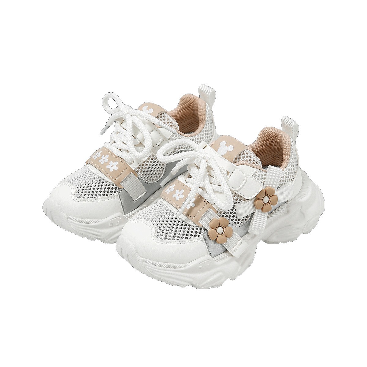 디즈니 미니 걸스 에어 디스커버리 신발 여름 아동용 소프트 솔 레포츠화