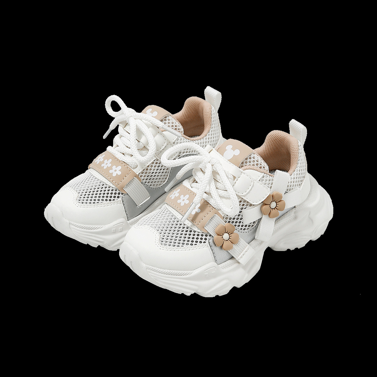 디즈니 미니 걸스 에어 디스커버리 신발 여름 아동용 소프트 솔 레포츠화