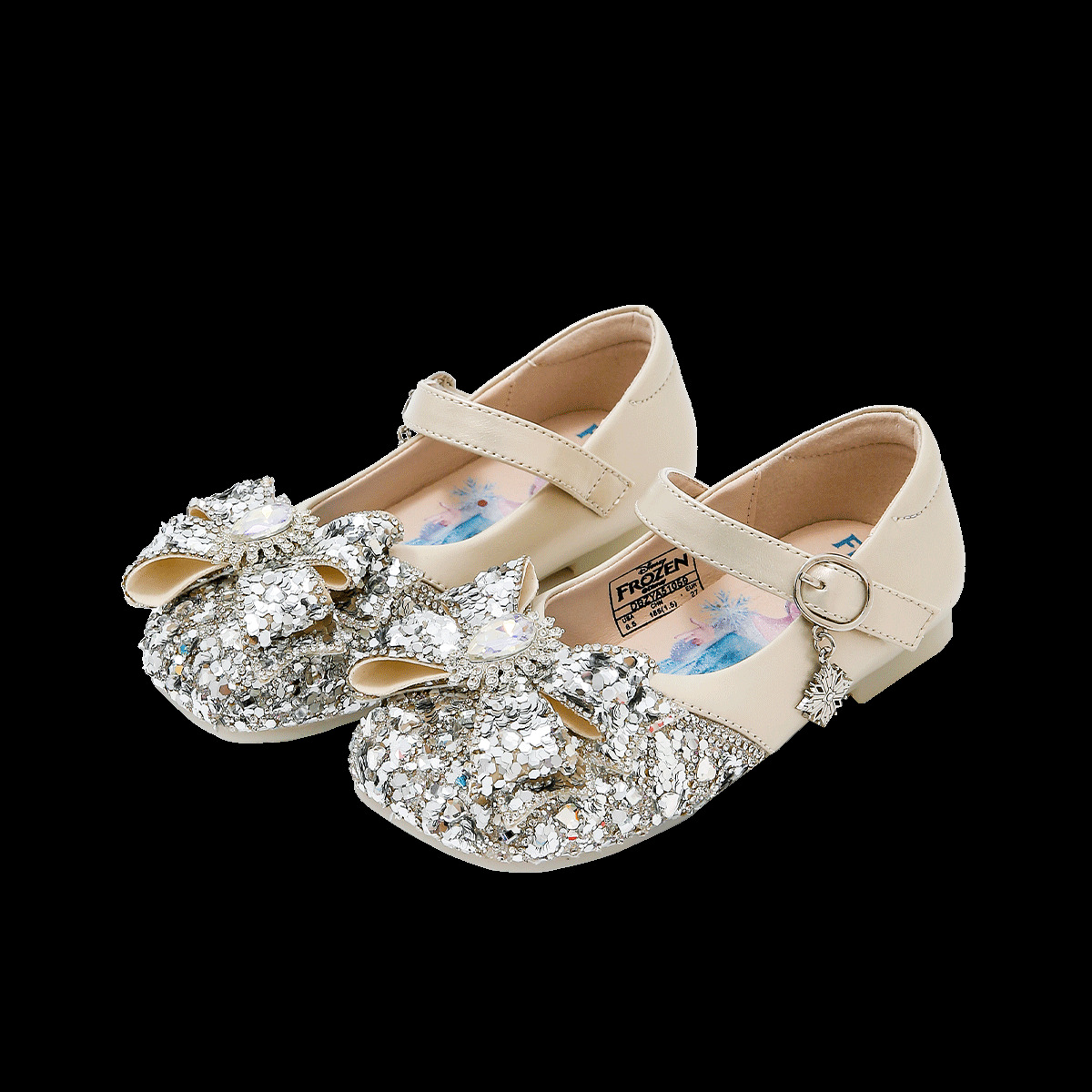 디즈니 디즈니 겨울왕국 엘사 공주 크리스탈 슈즈 키즈 워킹 슈즈 쿠퍼 창