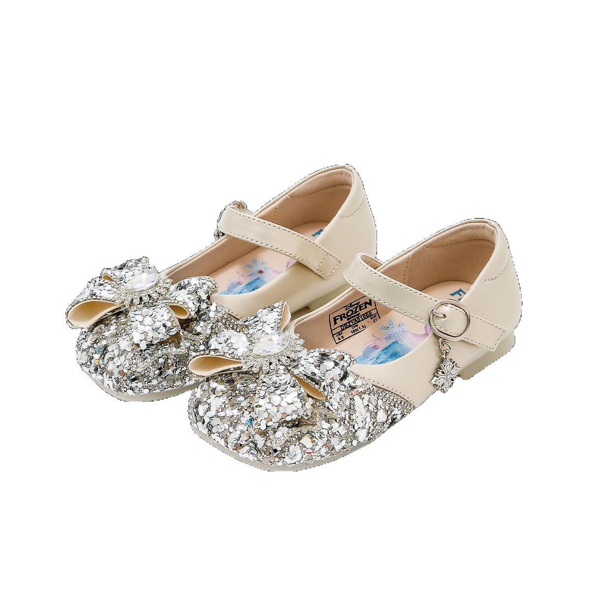 디즈니 디즈니 겨울왕국 엘사 공주 크리스탈 슈즈 키즈 워킹 슈즈 쿠퍼 창