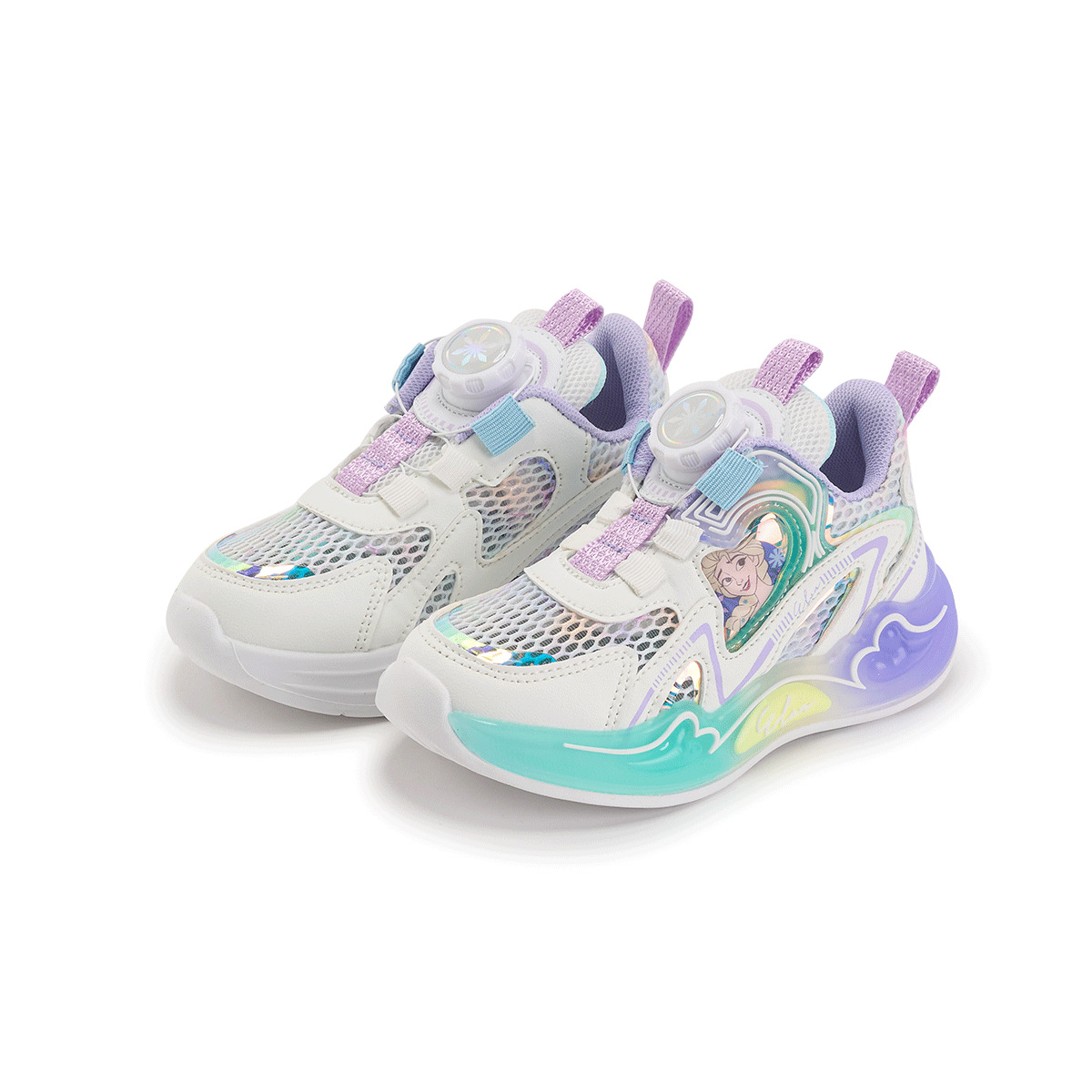 디즈니 프린세스 아이 운동화 여름 에어 메쉬 키즈 캐주얼 아빠 신발