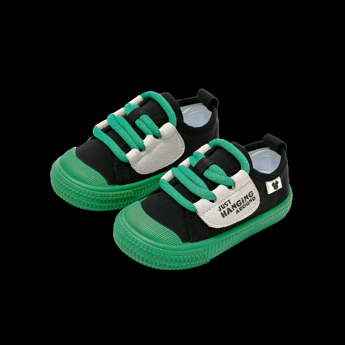 디즈니 미키 남녀 걸음마화 아동 바닥 미끄럼 방지 실내화 발길질 방지 캔버스 신발