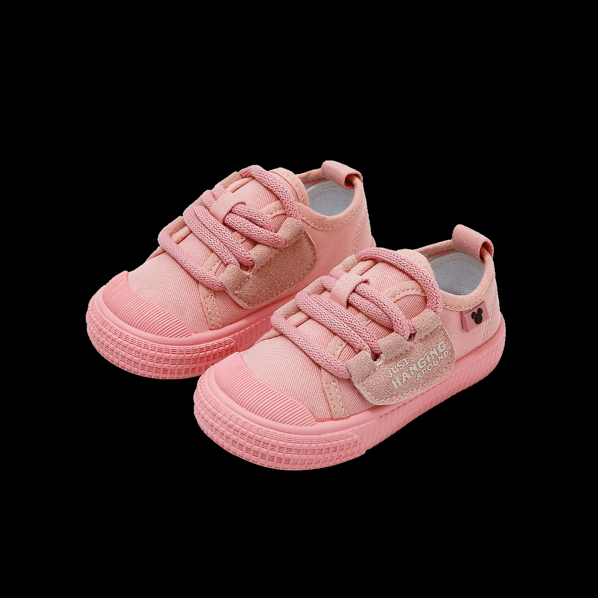 디즈니 미키 남녀 걸음마화 아동 바닥 미끄럼 방지 실내화 발길질 방지 캔버스 신발