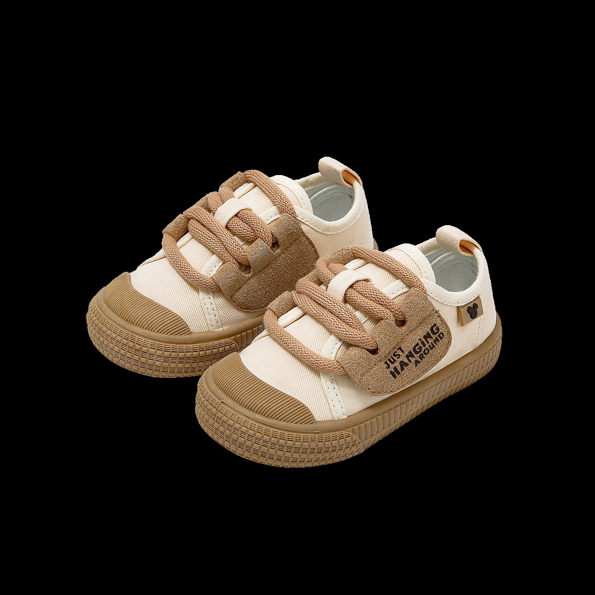 디즈니 미키 남녀 걸음마화 아동 바닥 미끄럼 방지 실내화 발길질 방지 캔버스 신발