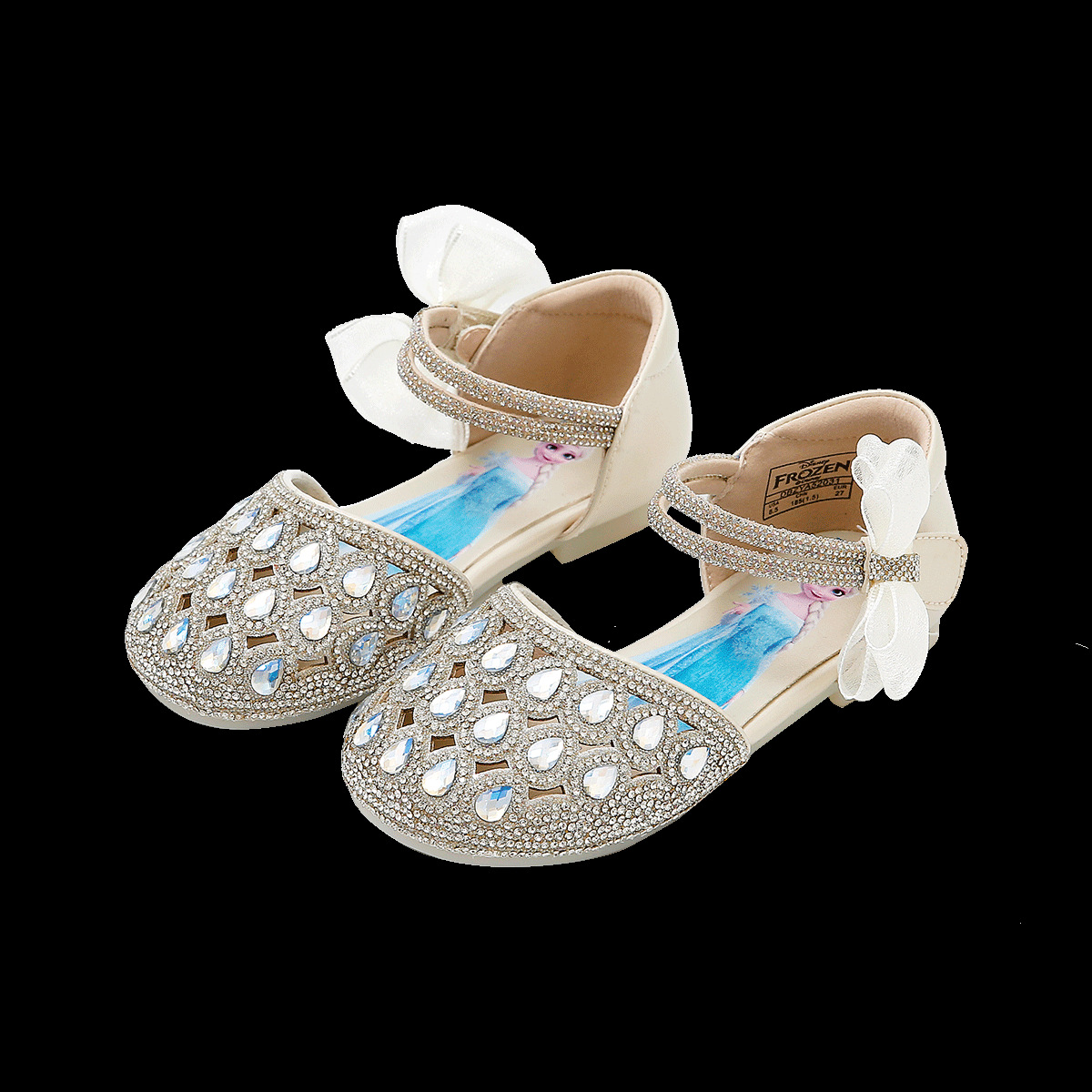 디즈니 디즈니 겨울왕국 엘사 공주 아동 크리스탈 구두 소녀 공주 아쿠아솔 신발