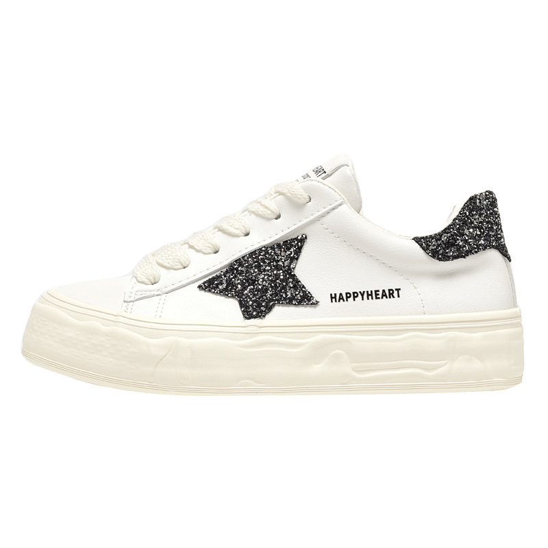 charles charles 화이트 하트 여성화 여름 신상품 캐주얼화 스포츠 캐주얼화