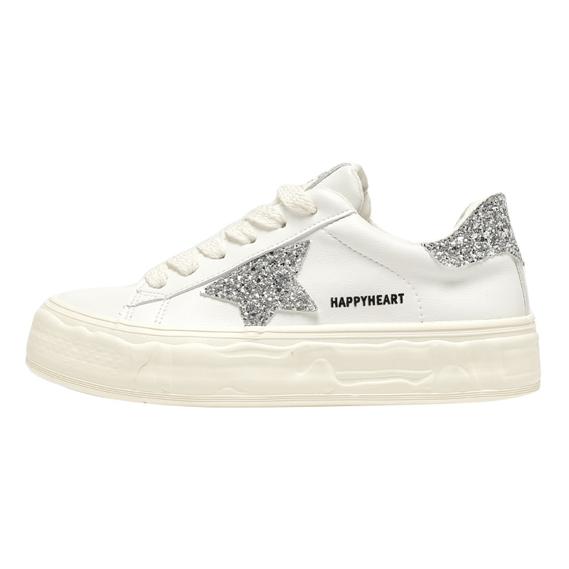 charles charles 화이트 하트 여성화 여름 신상품 캐주얼화 스포츠 캐주얼화