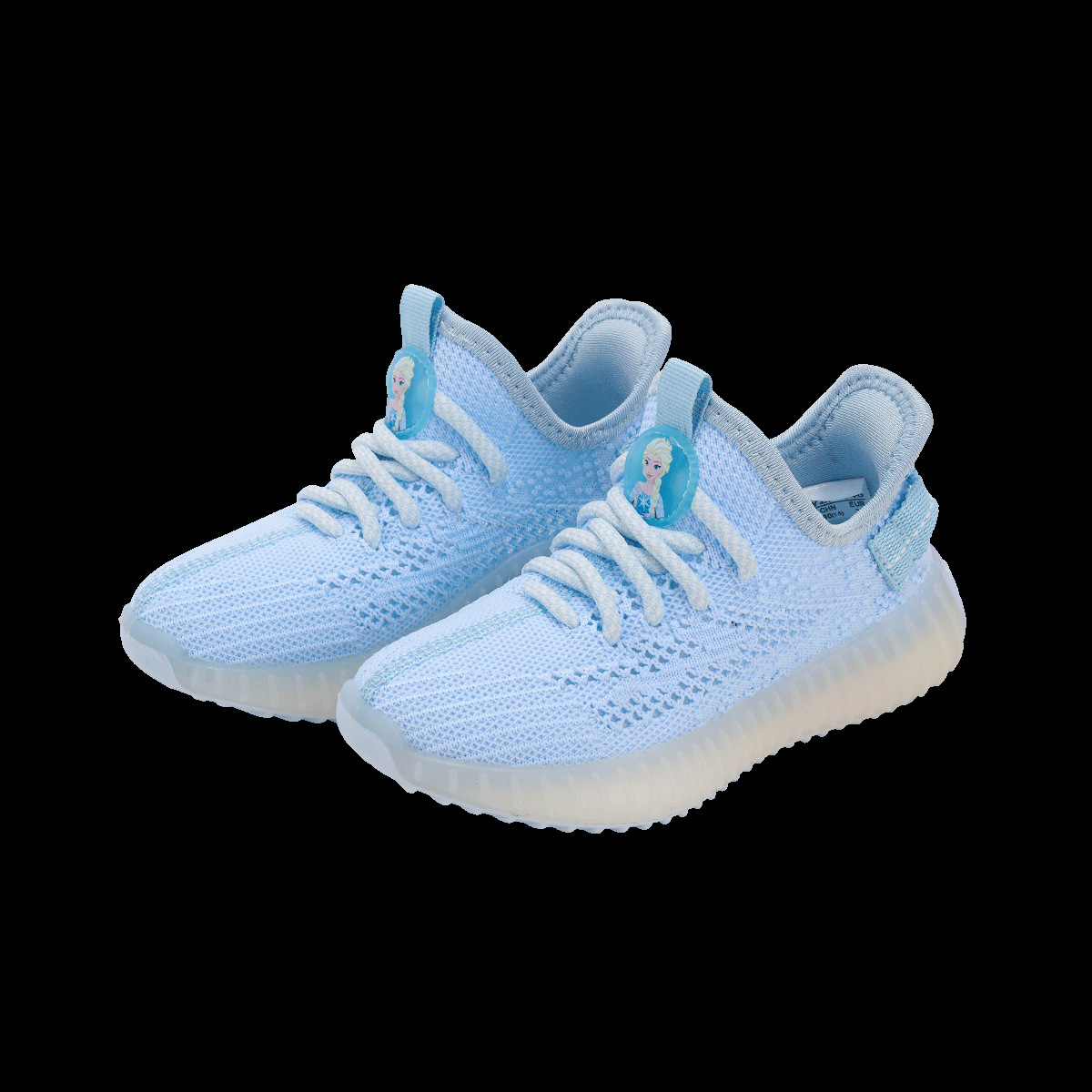 디즈니 디즈니 겨울왕국 어린이용 코코넛 슈즈, 메쉬 에어 스니커즈, 부드러운 밑창 미끄럼 방지 러닝화