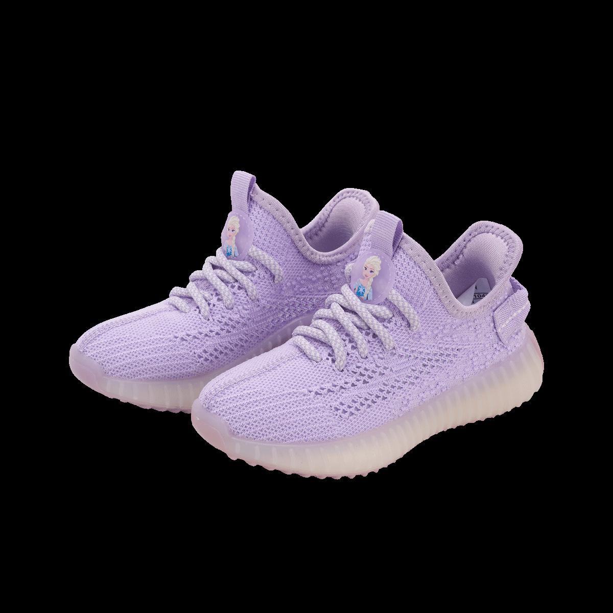 디즈니 디즈니 겨울왕국 어린이용 코코넛 슈즈, 메쉬 에어 스니커즈, 부드러운 밑창 미끄럼 방지 러닝화