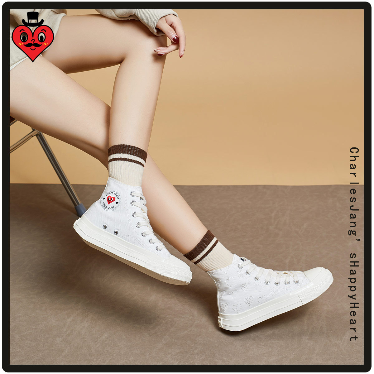 charles charles 도하트 봄 신상품 통굽의 옴니버스 슈즈 여성용 스니커즈 캐주얼 스니커즈