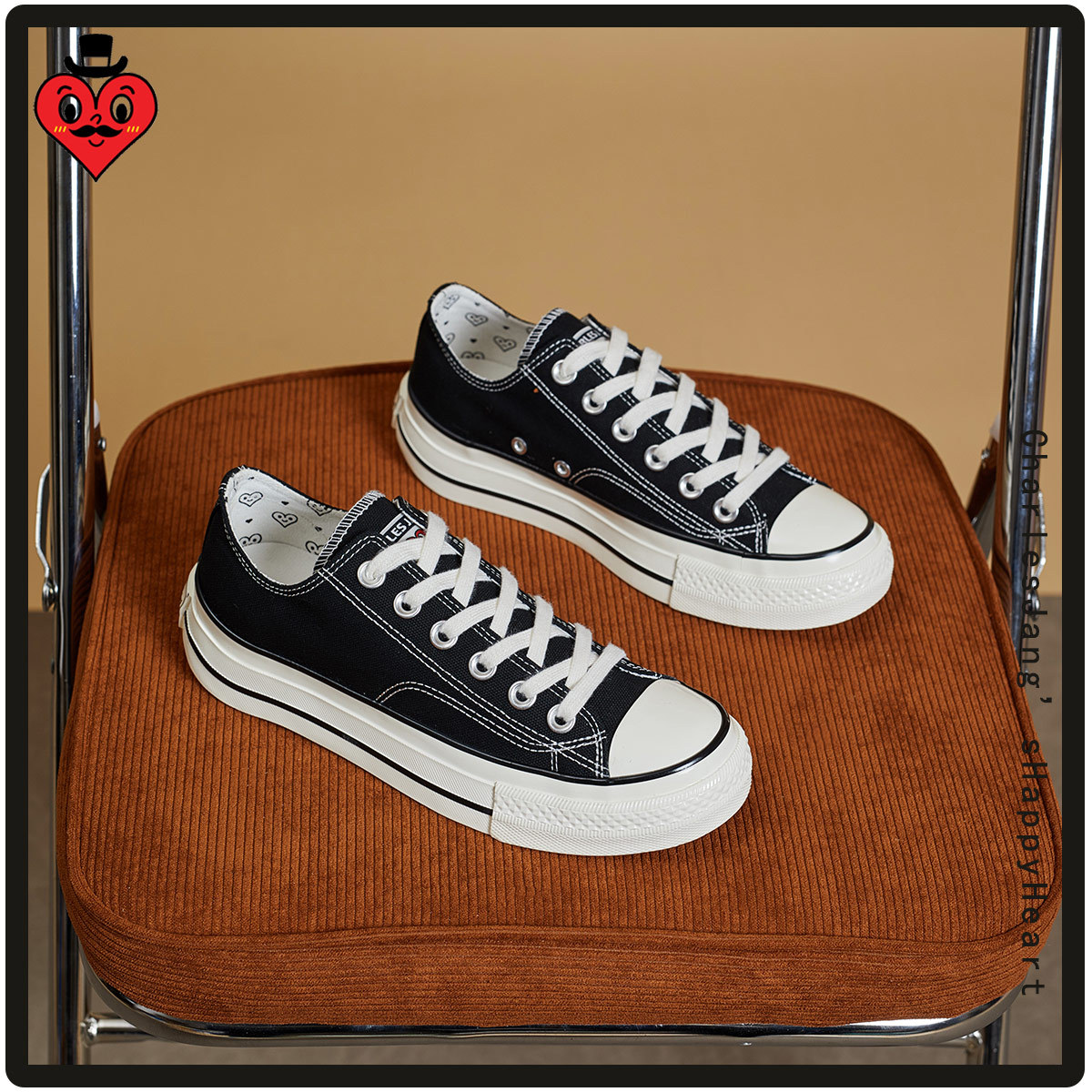 charles charles 아무데나 잘 어울리는 스포티한 스니커즈 여성 캐주얼화