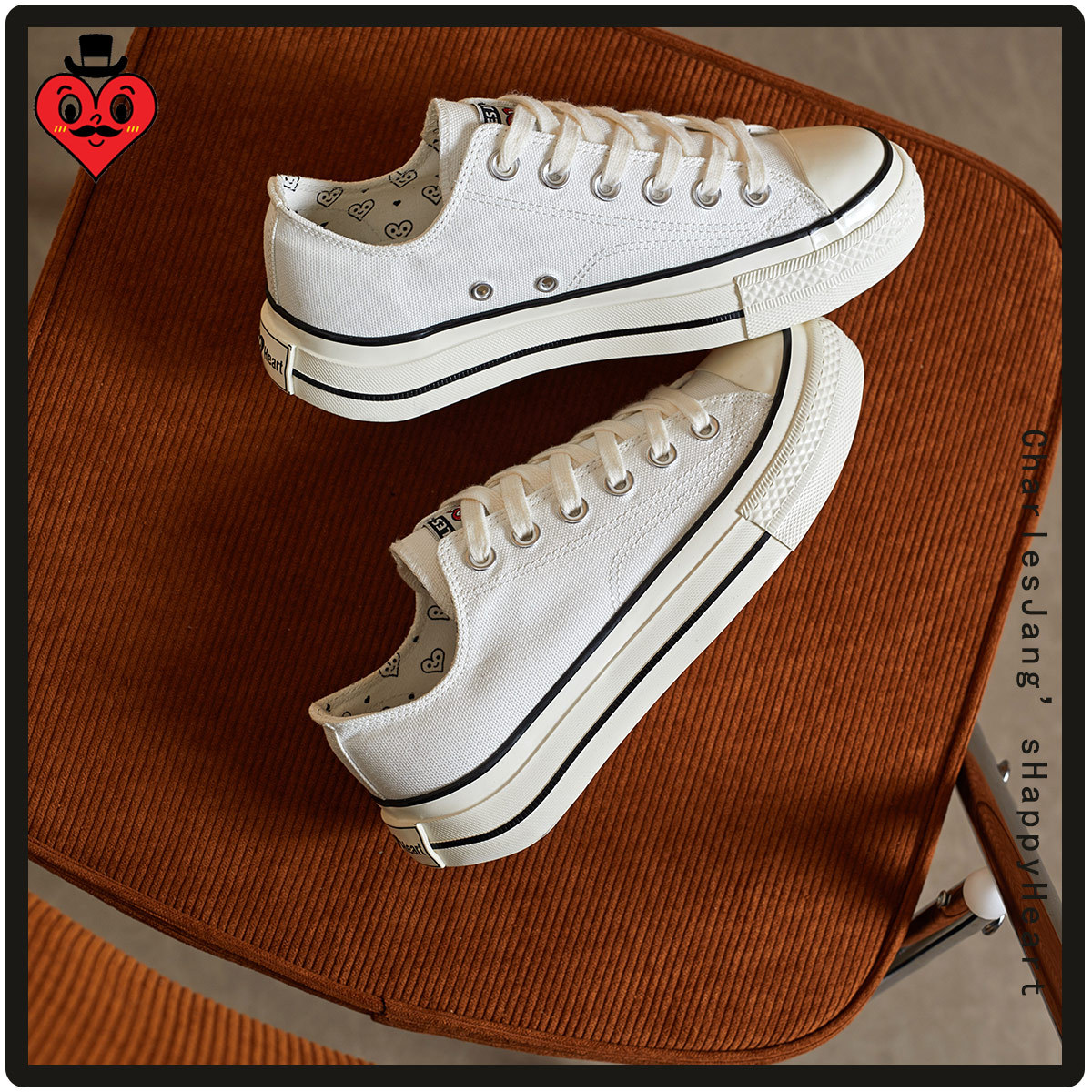 charles charles 아무데나 잘 어울리는 스포티한 스니커즈 여성 캐주얼화