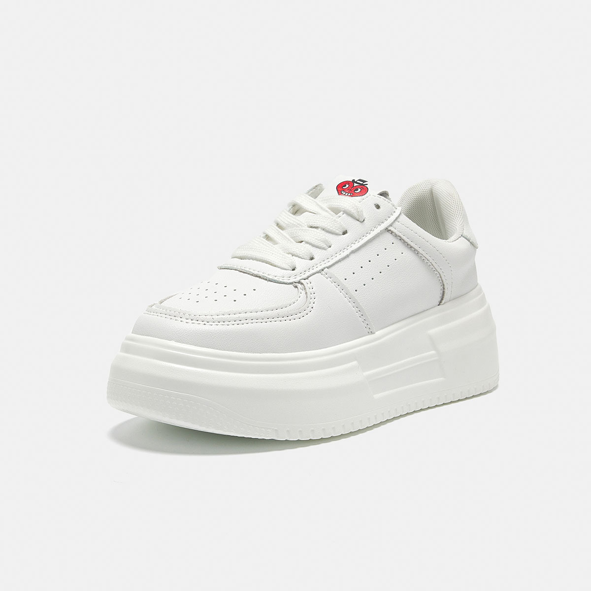 charles charles 스포티한 편안한 통기성 스니커즈 캐주얼 화이트 슈즈 여성