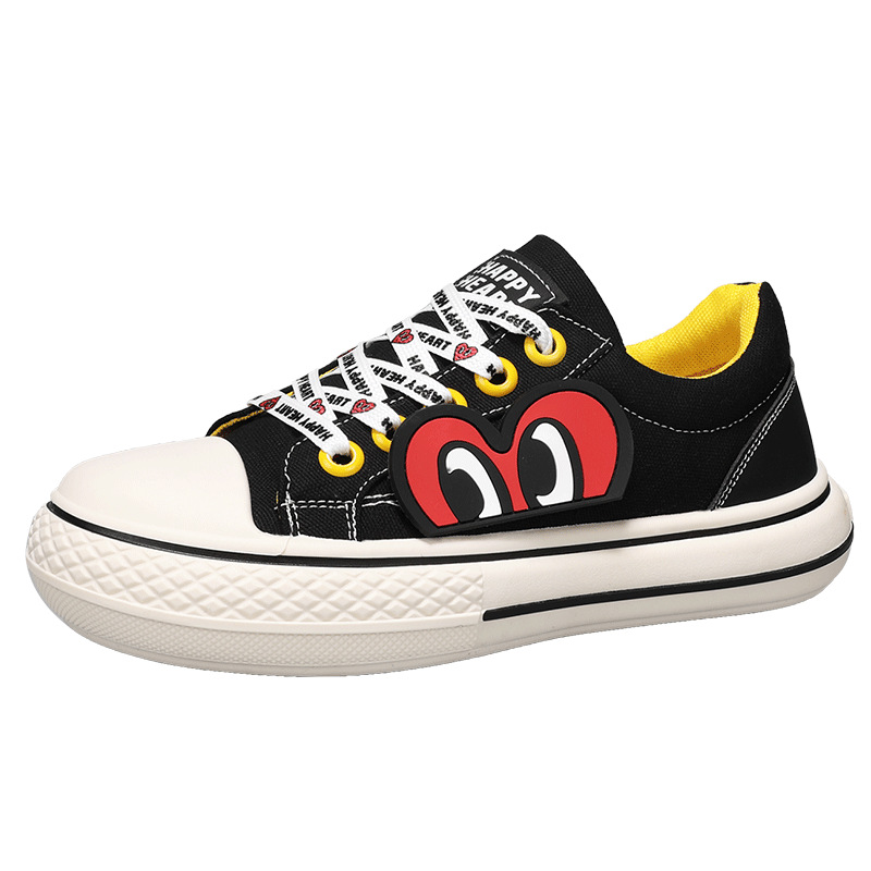 charles charles 하트 편안한 캐주얼 어디에나 매치할 수 있는 가볍고 스포티한 남성용 슈즈 캔버스