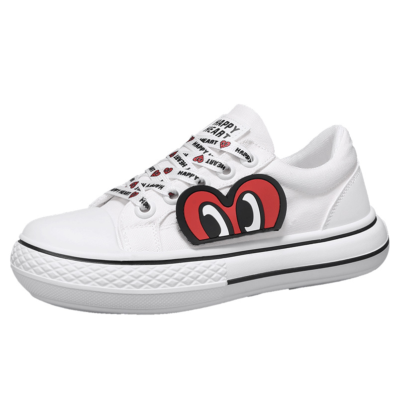 charles charles 하트 편안한 캐주얼 어디에나 매치할 수 있는 가볍고 스포티한 남성용 슈즈 캔버스