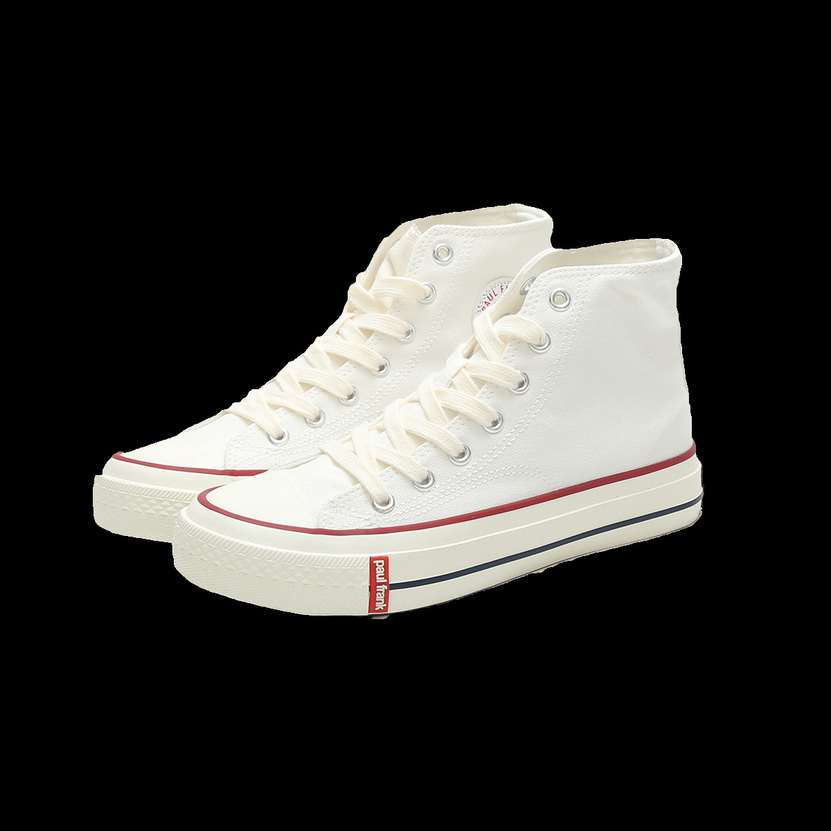 폴프랭크 원숭이 하이탑 스니커즈 여성용 블랙 스니커즈 어디에나 어울리는 세련된 봄여름 스니커즈