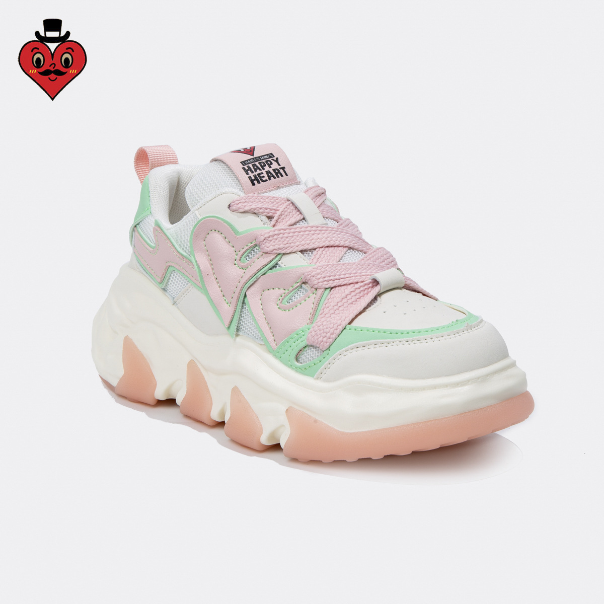 charles charles 도너츠 스니커즈 캐주얼하고 여성스러운 러닝용 키높이화