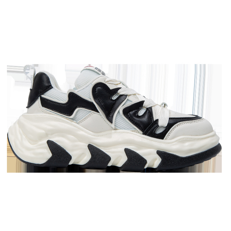 charles charles 도너츠 스니커즈 캐주얼하고 여성스러운 러닝용 키높이화