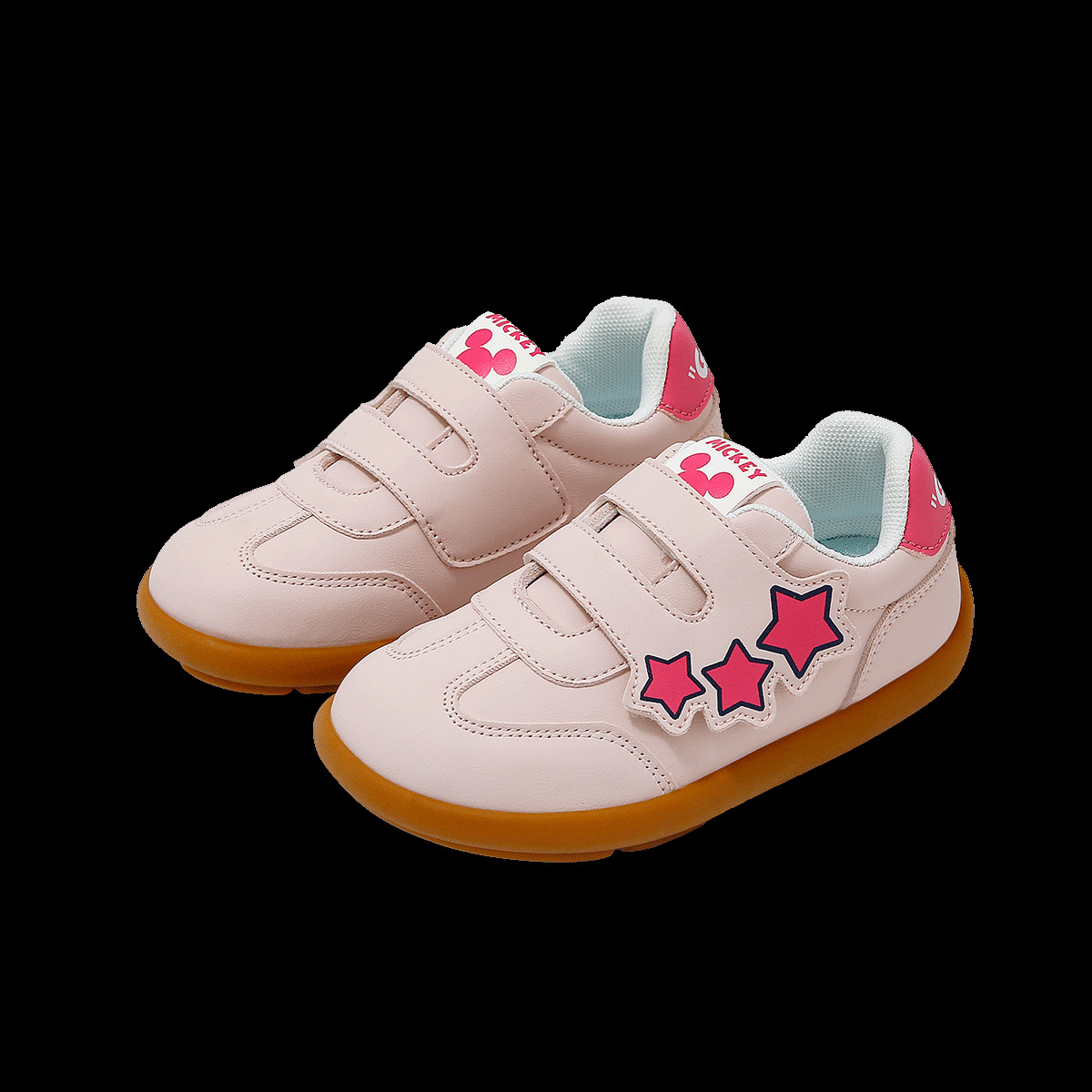 디즈니 베이비 슈즈 베이비 별 아동화 미끄럼 방지 부드러운 바닥 남녀 아동화 워킹화 캐주얼화