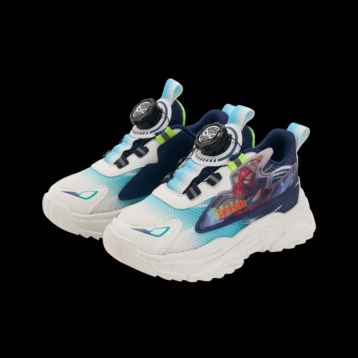 디즈니 디즈니 스파이더 맨 공동 신발 러닝 슈즈 넷 통풍 키즈 러닝 슈즈