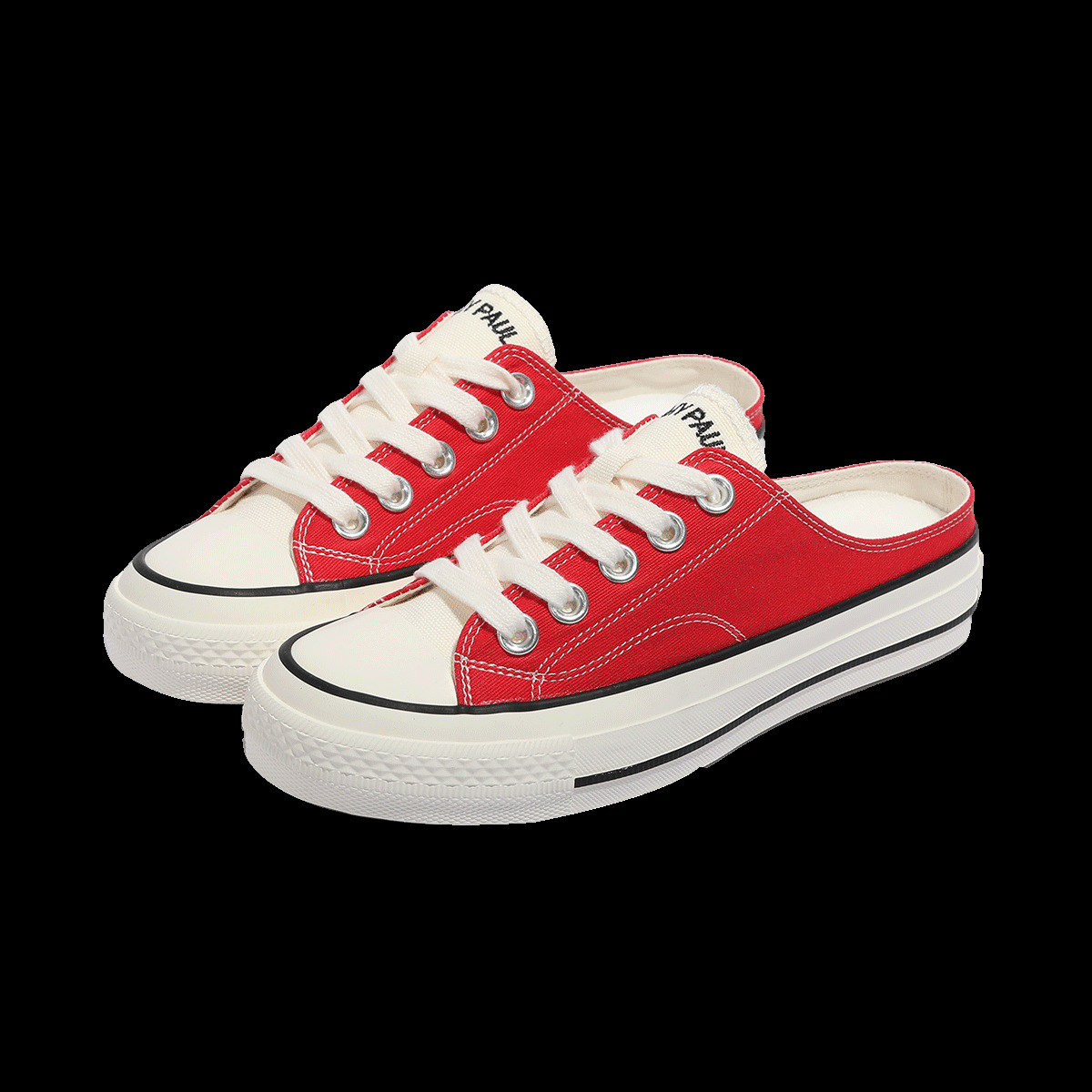 폴프랭크 몽키 슈즈 캔버스 슈즈 캐주얼한 슬리퍼 플랫 편안하고 한 발에 슬립온