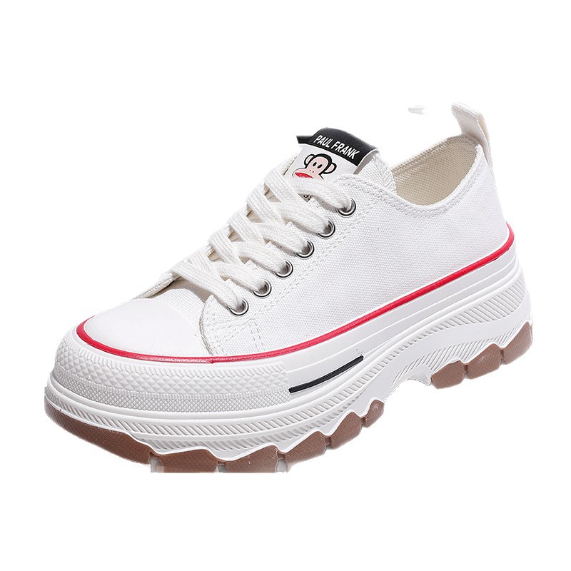 폴프랭크 원숭이 캔버스 슈즈 여성 캐주얼 슈즈 키높이 쿠키판