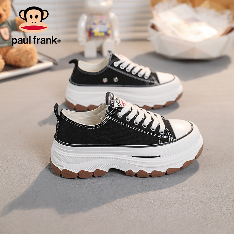 폴프랭크 원숭이 캔버스 슈즈 여성 캐주얼 슈즈 키높이 쿠키판