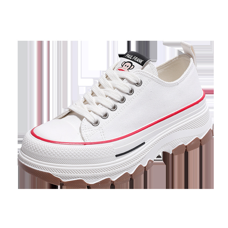 폴프랭크 원숭이 캔버스 슈즈 여성 캐주얼 슈즈 키높이 쿠키판