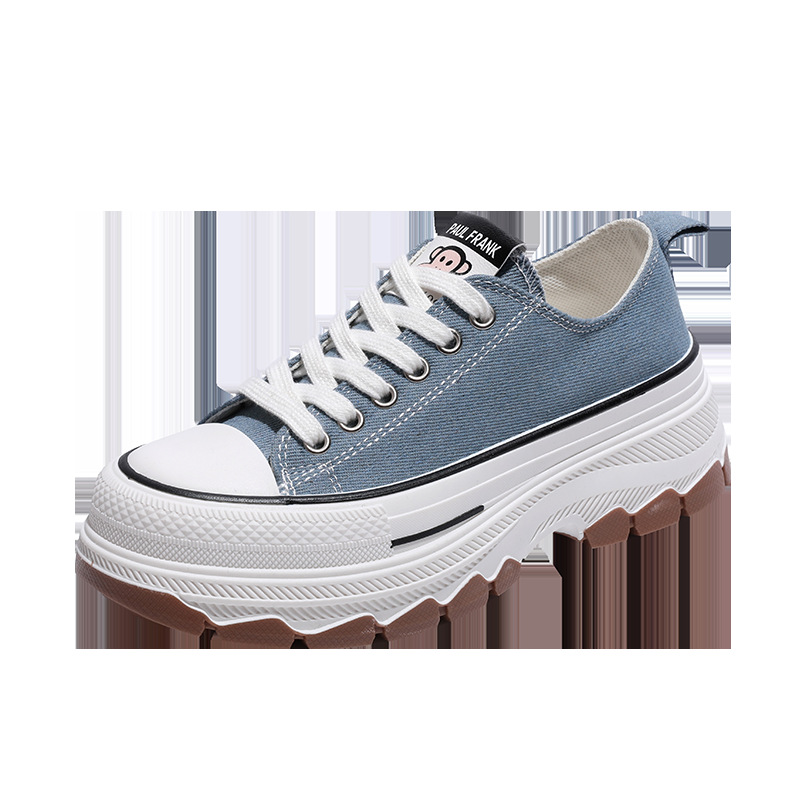 폴프랭크 원숭이 캔버스 슈즈 여성 캐주얼 슈즈 키높이 쿠키판