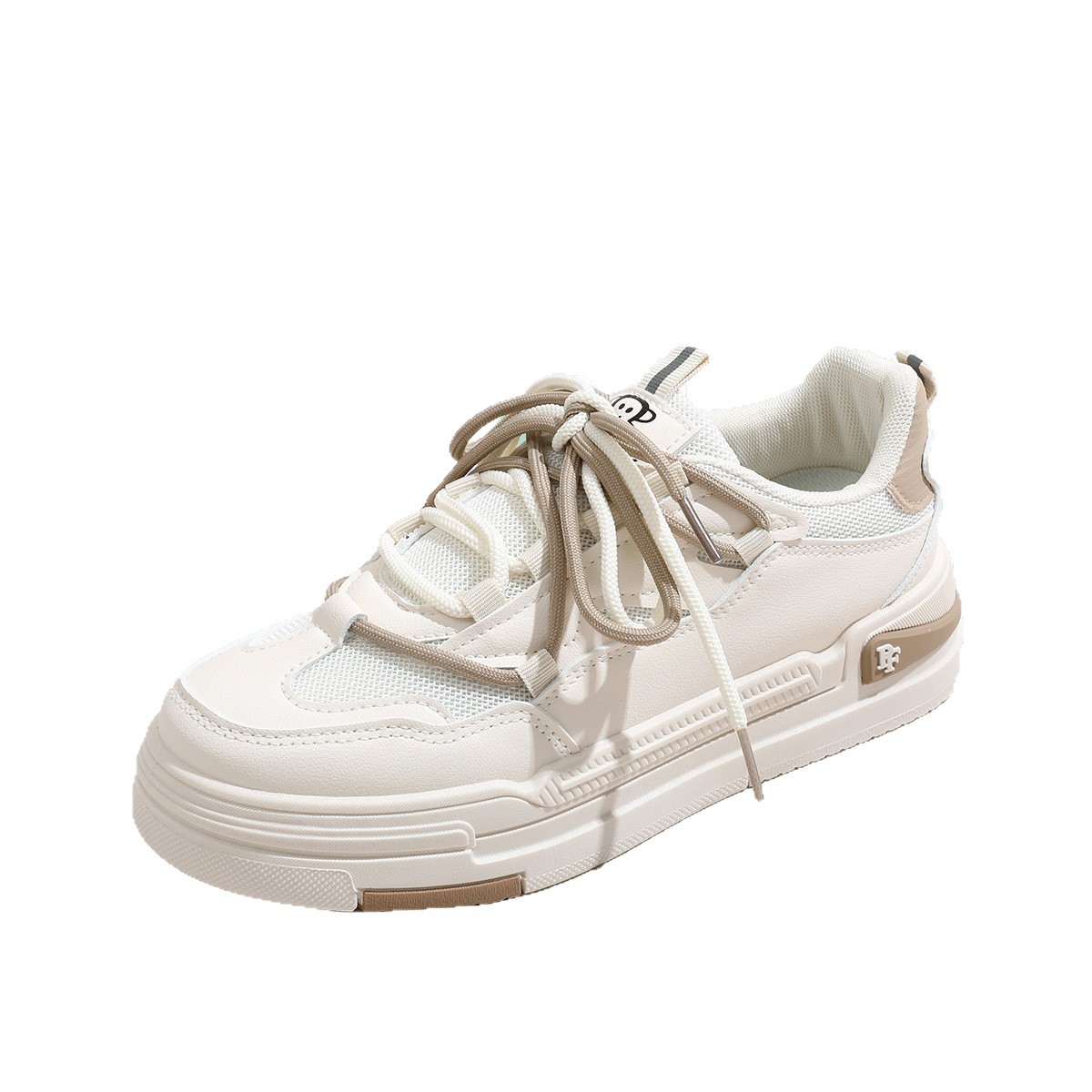 도파민 도파민 클로즈드 스니커즈 편안한 여성화 귀여운 에어 쇼트 화이트 슈즈