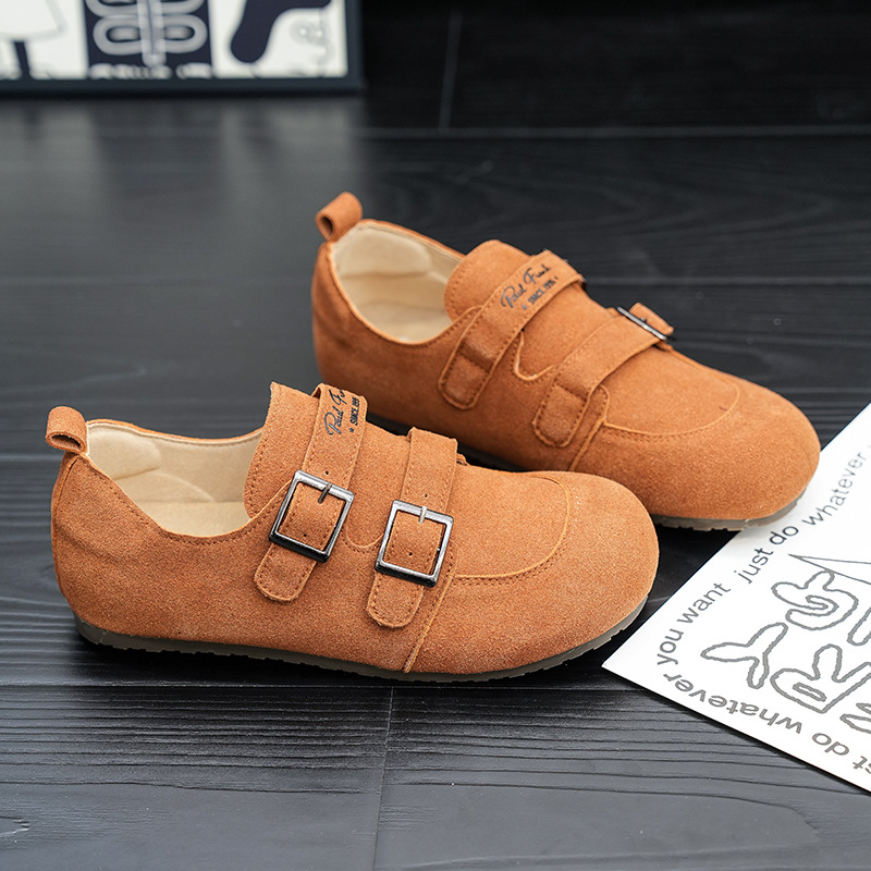 폴프랭크 몽키 버켄슈즈 편안하고 플랫 쿠션솔 빈티지한 심플슈즈