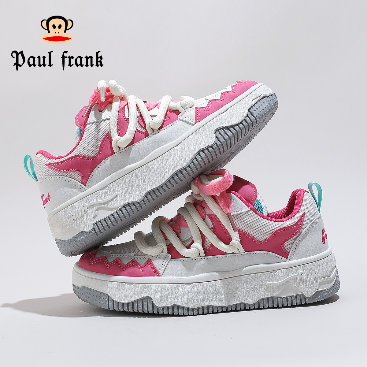 폴프랭크 몽키 슈즈 캐주얼 패션 패션 슈즈 복고 스포츠 바닥이 낮은 통굽 신발