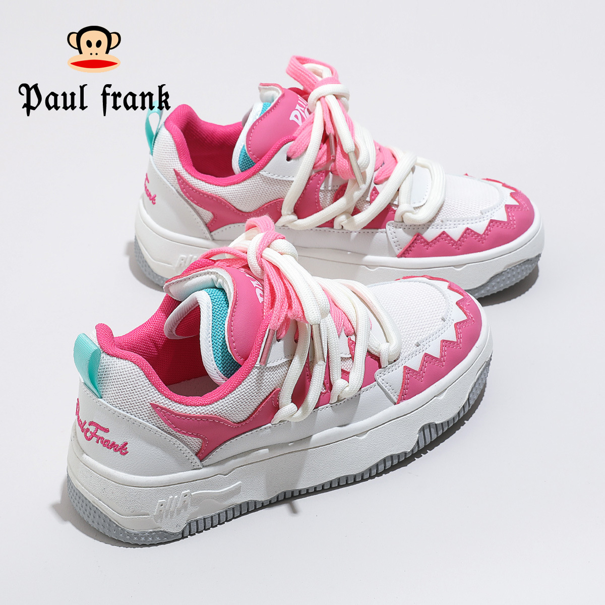 폴프랭크 몽키 슈즈 캐주얼 패션 패션 슈즈 복고 스포츠 바닥이 낮은 통굽 신발