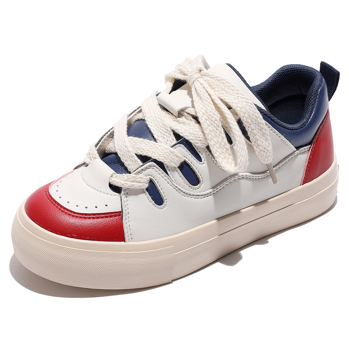 폴프랭크 원숭이 몽키 망사 흰색 슈즈 여성화 스니커즈 한국판 스니커즈 로버 슈즈